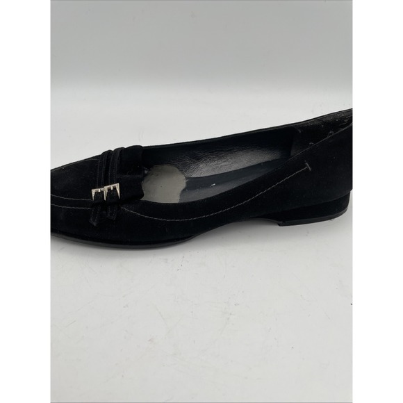 Stuart‎ Weitzman Shoes Womans Black Suede Slip on size 8.5 Spain Comfort Shoes - Picture 5 of 12